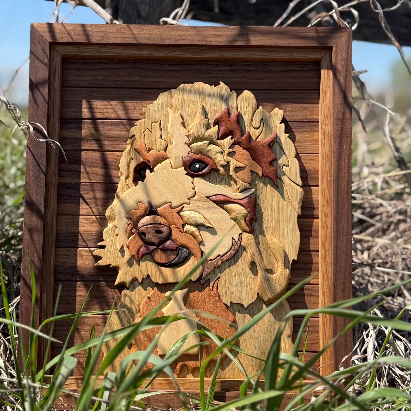 Intarsia Pet Portrait