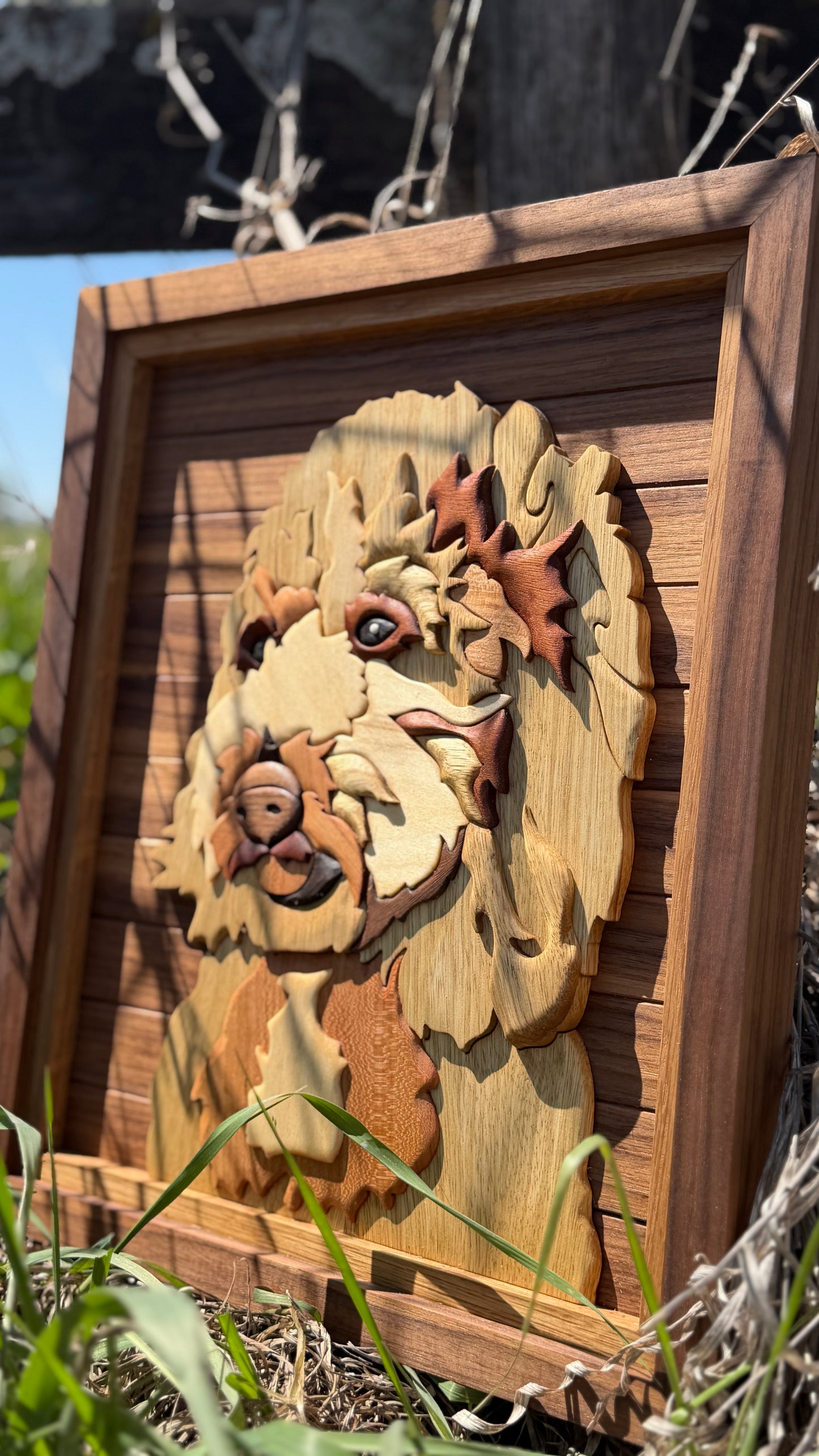 Intarsia Pet Portrait