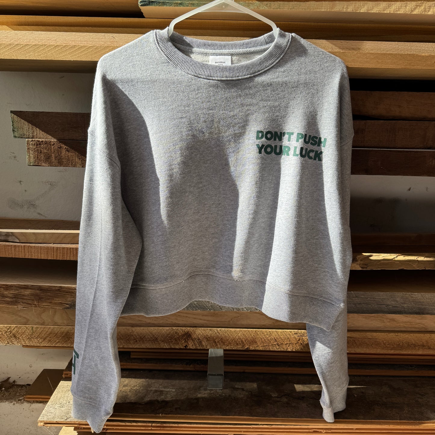 Don't Push Your Luck Crop Crew | Gray & Green