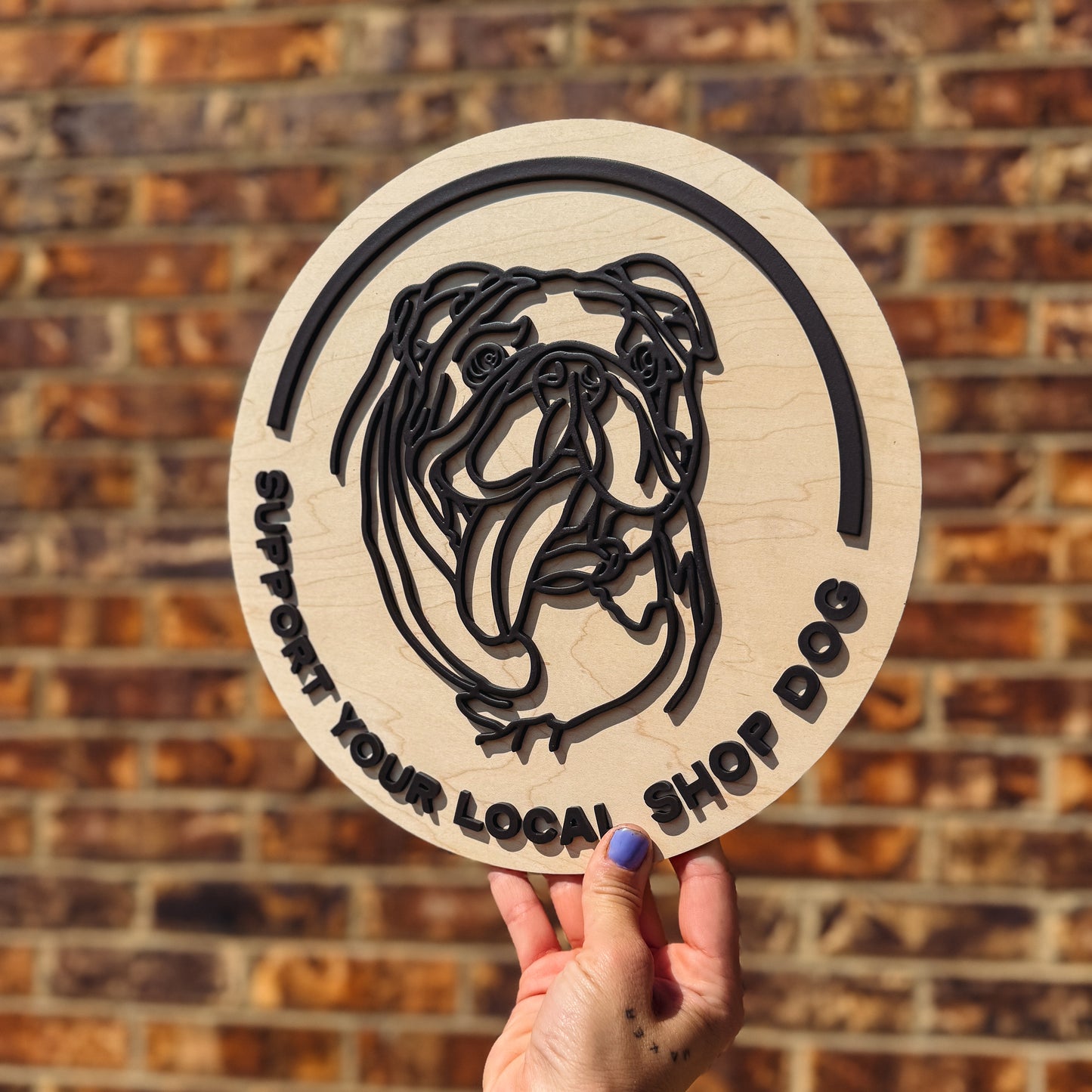 Customizable Shop Dog Outline Portrait