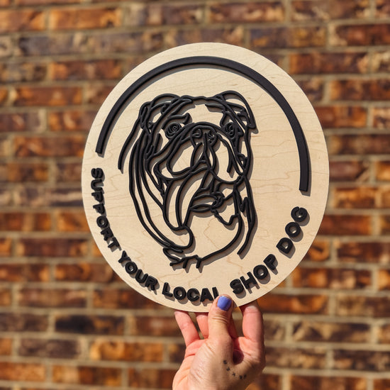 Customizable Shop Dog Outline Portrait