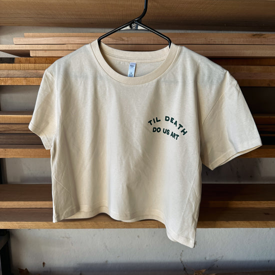 Til Death Do Us Art Crop Tee | Cream