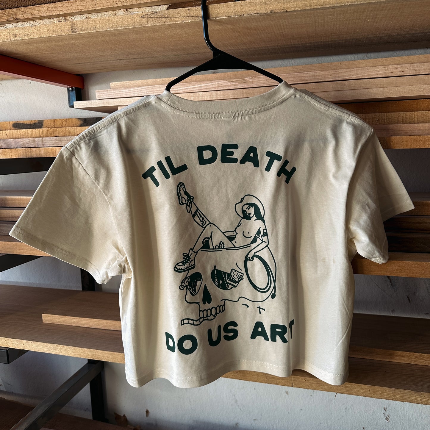 Til Death Do Us Art Crop Tee | Cream