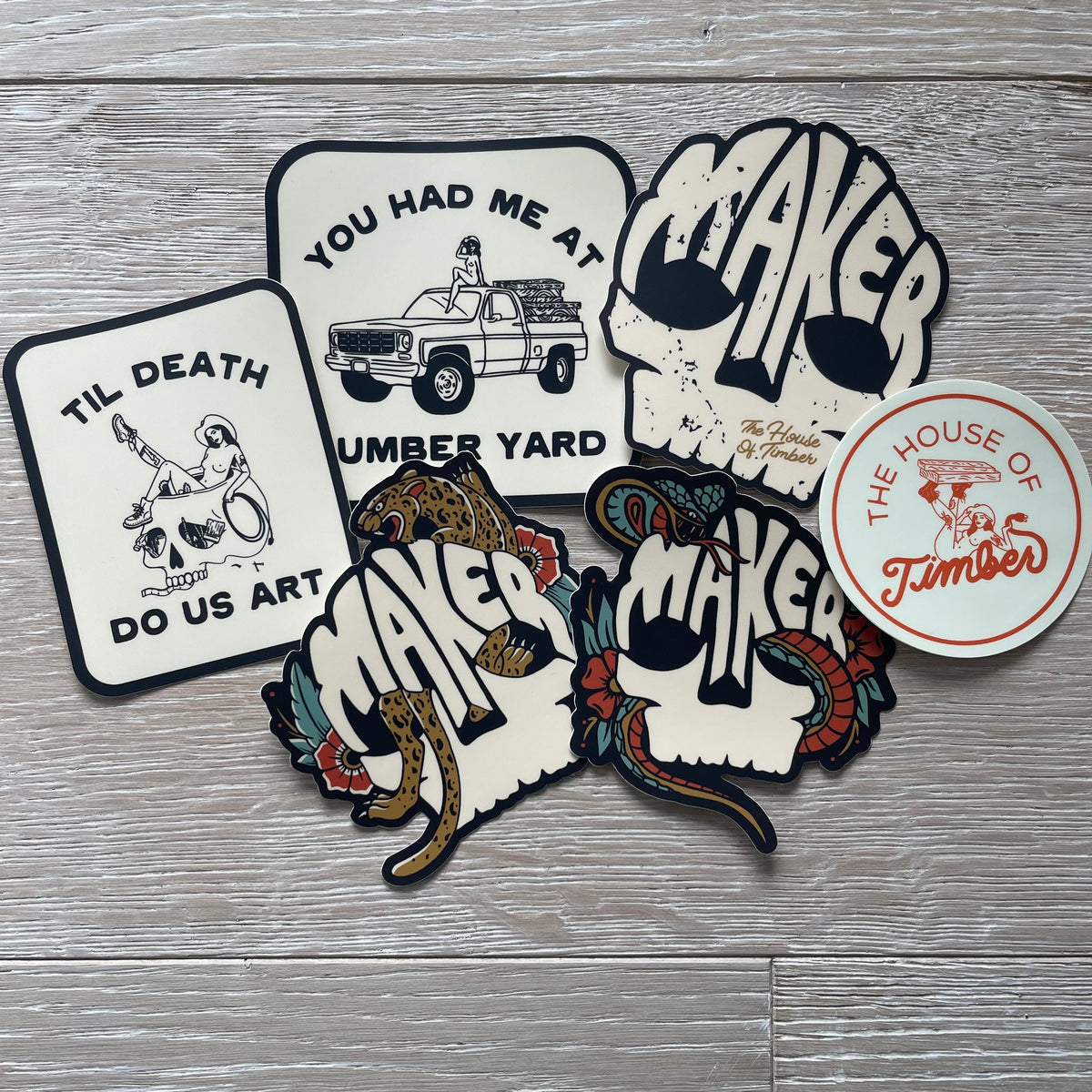 Maker Sticker Bundle – The House of Timber