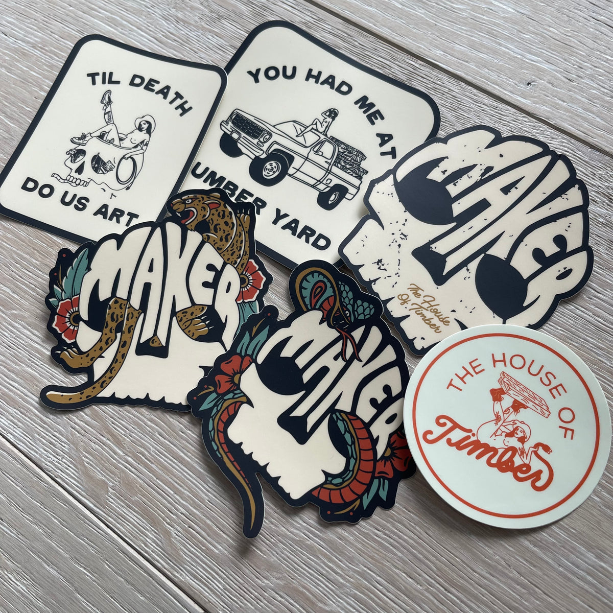 Maker Sticker Bundle – The House of Timber