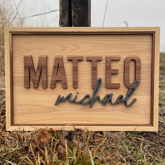 Load image into Gallery viewer, Wooden Name Sign
